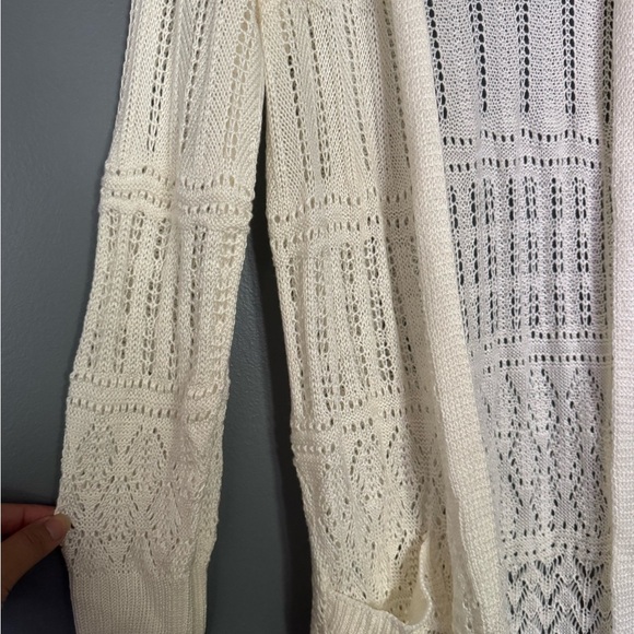 SO Cream Crochet Long Cardigan - Picture 5 of 7